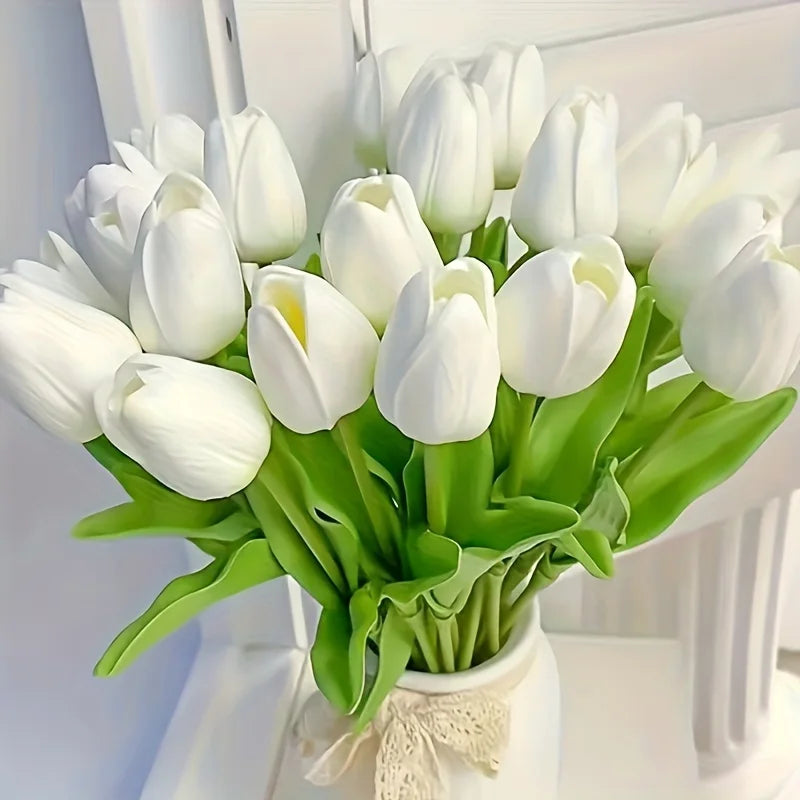10-Pack Real Touch Artificial Tulips – Wedding & Home Décor