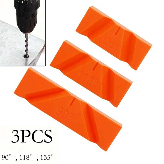 3-Piece Drill Bit Sharpening Jig – 90° 118° 135° Angle Guide Drill Sharpening Jig Oasis Select