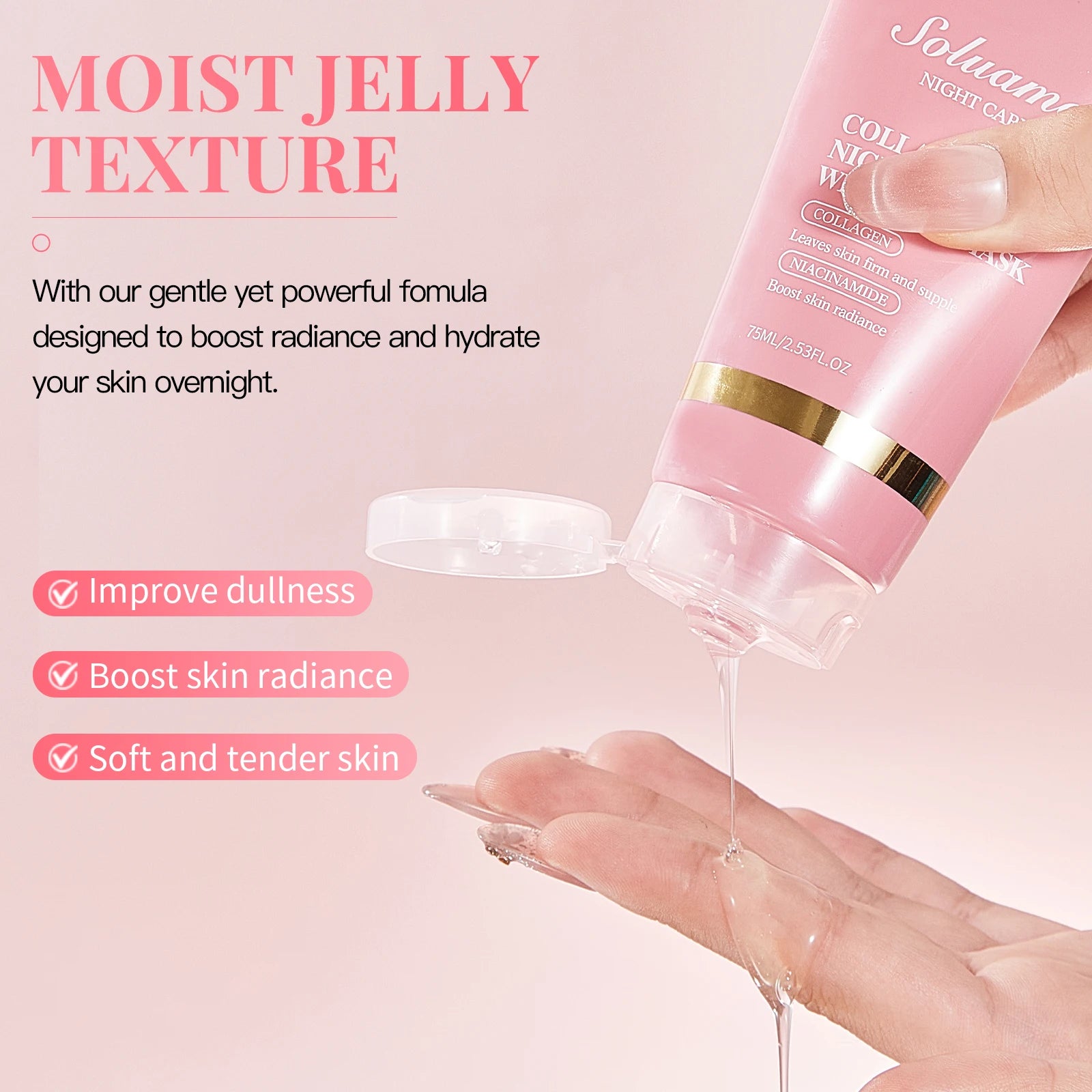Collagen Night Wrapping Mask for Effective Brightening Peaceful Pleasures Health and Wellness
