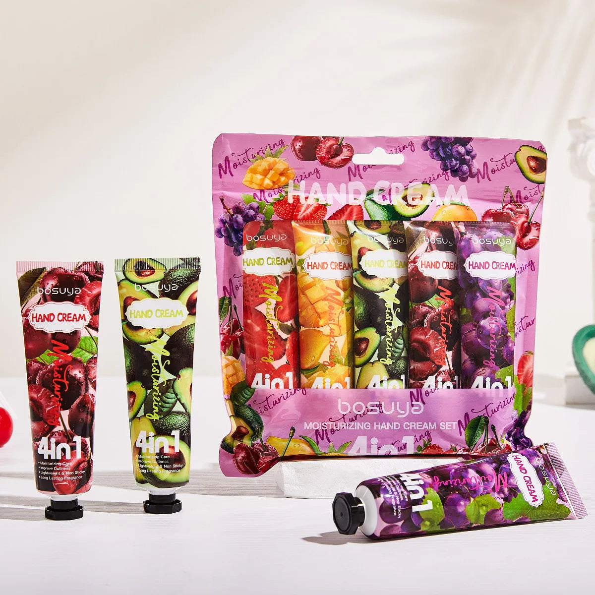 YOUNGCOME 5-Piece Plant Hand Cream Gift Set – Moisturizing