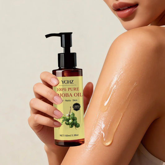 YCHZ Pure Jojoba Oil – Skin, Hair, Body & Eyelash Care 100ml Natural Beauty Oil Oasis Select