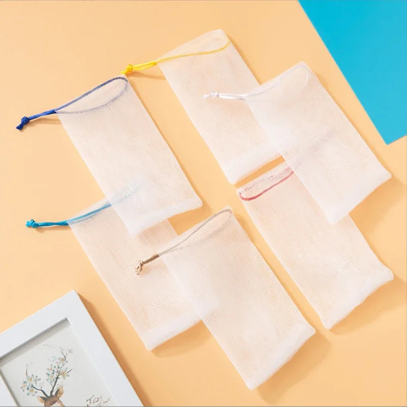 10-Pack Mesh Soap Bags – Foaming & Exfoliating Net Pouches Soap Mesh Bag Peaceful Pleasures Health and Wellness