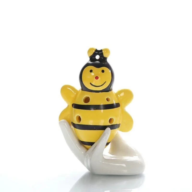 Six-hole Ocarina Animal Cartoon Cute Bee Shape Multiple Colors