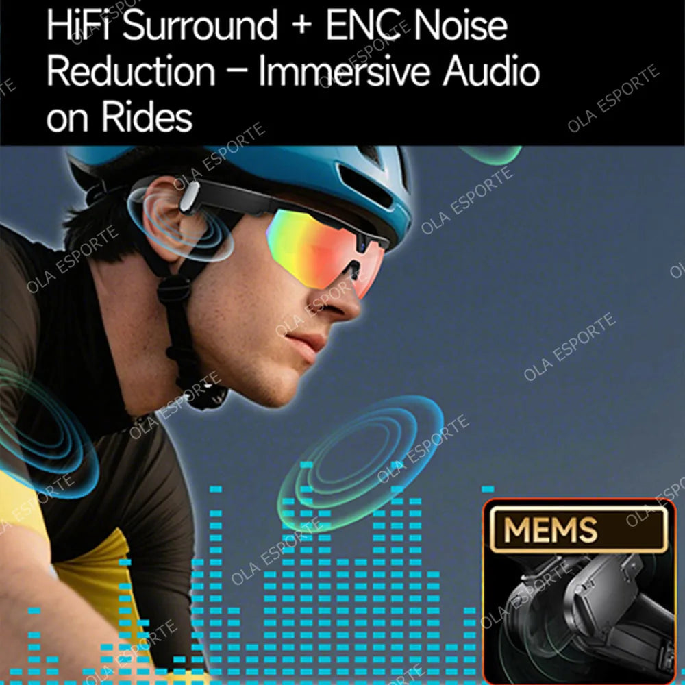 4K AI Smart Cycling Glasses | Camera, BT & AI Translation