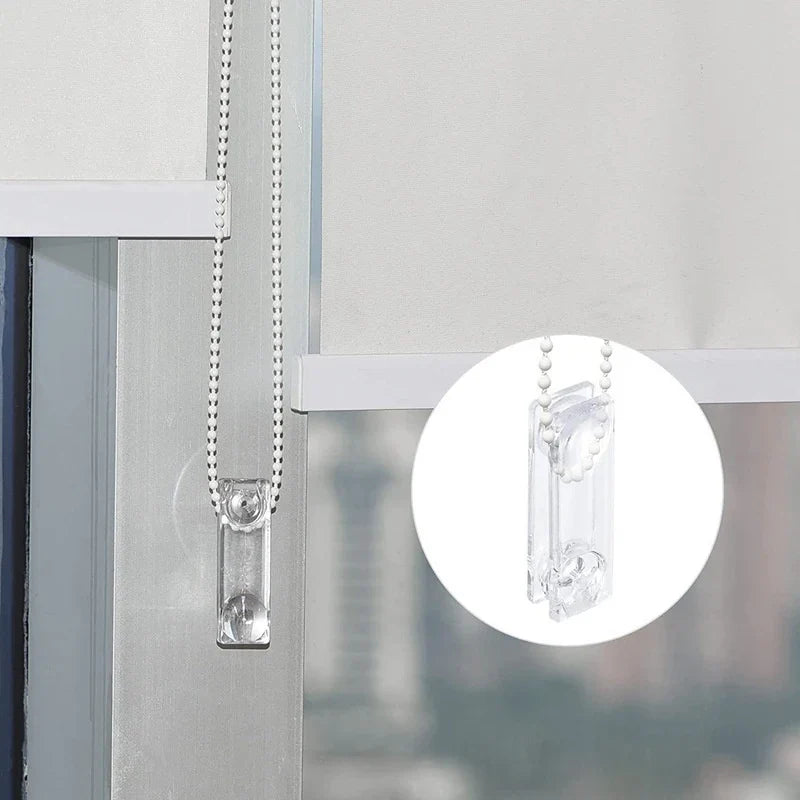 8cm Clear Roller Blind Pull Handle | Bead Chain Weight Pendant