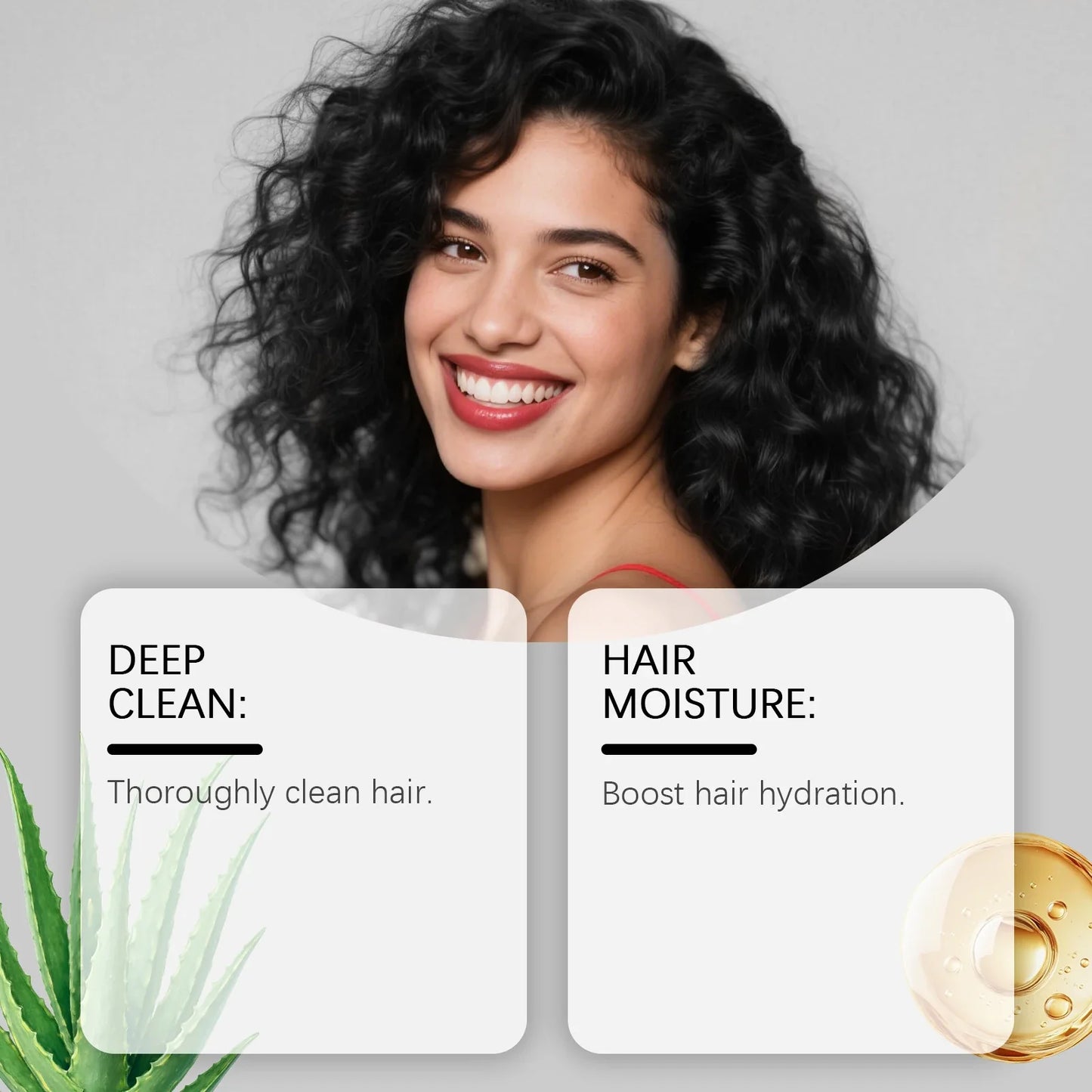 HOEGOA 4-in-1 Black Hair Dye Shampoo – Herbal Grey Coverage
