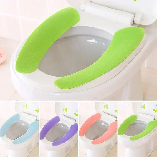 Portable Reusable Soft Warm Toilet Seat Cushion Washable Paste Peaceful Pleasures Health and Wellness