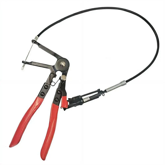 1Pcs Clamping Pliers Flexible Cable Hose Clamp Pliers Long Reach Wire-Shielded Hose Clamp Tool Auto Repair Tools for Car Engine Peaceful Pleasures Health and Wellness