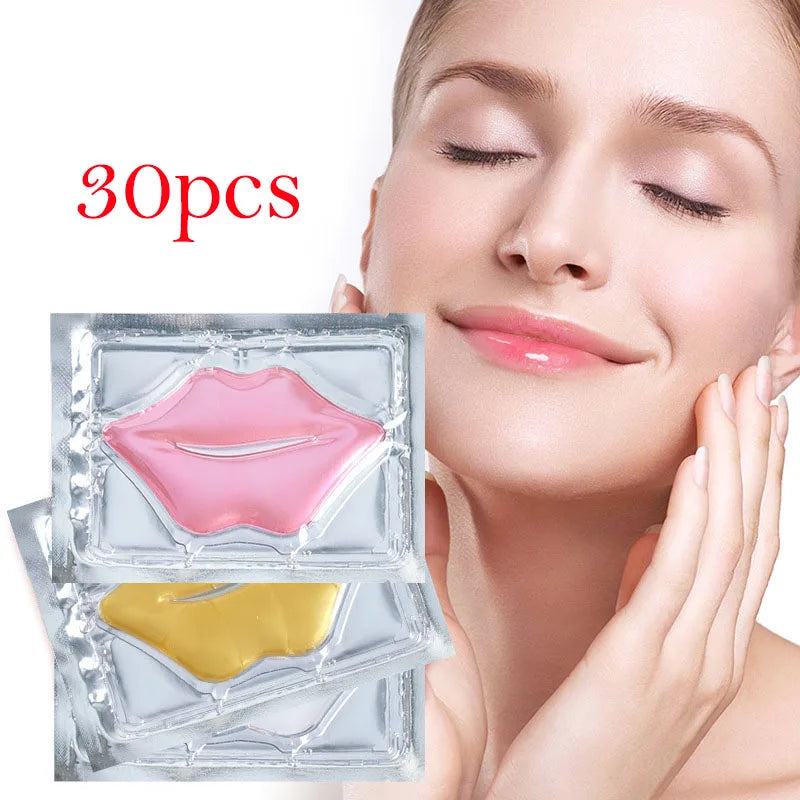 BIOAOUA 30pc Crystal Collagen Lip Mask – Plumping Lip Patches