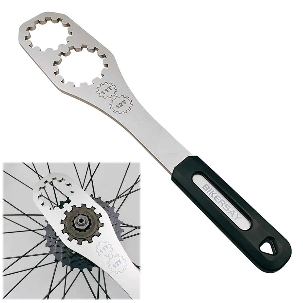 Stainless Steel Bicycle Cassette Freewheel Removal Tool Wrench