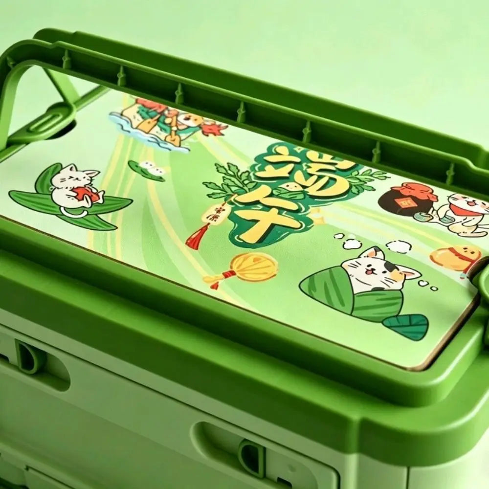 Large Collapsible Plastic Storage Box with Handle | 36x25cm