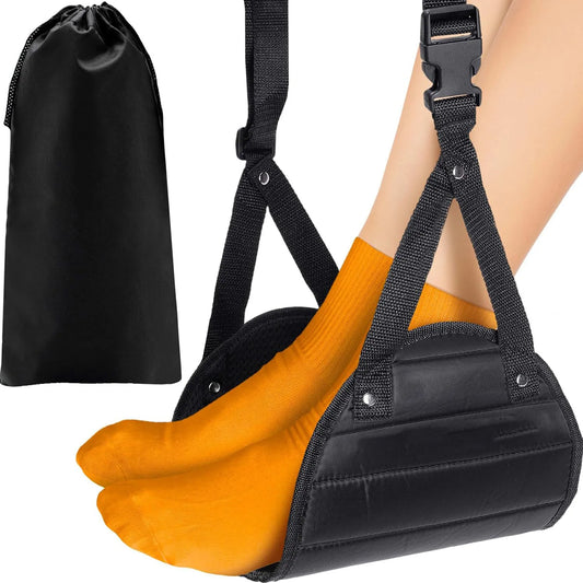 Airplane Foot Hammock | Travel Footrest & Desk Leg Support Travel Footrest Peaceful Pleasures Health and Wellness