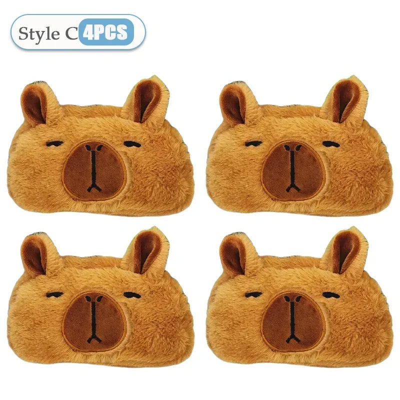 Kids Cute Capybara Plush Pencil Case – Large Capacity Pouch