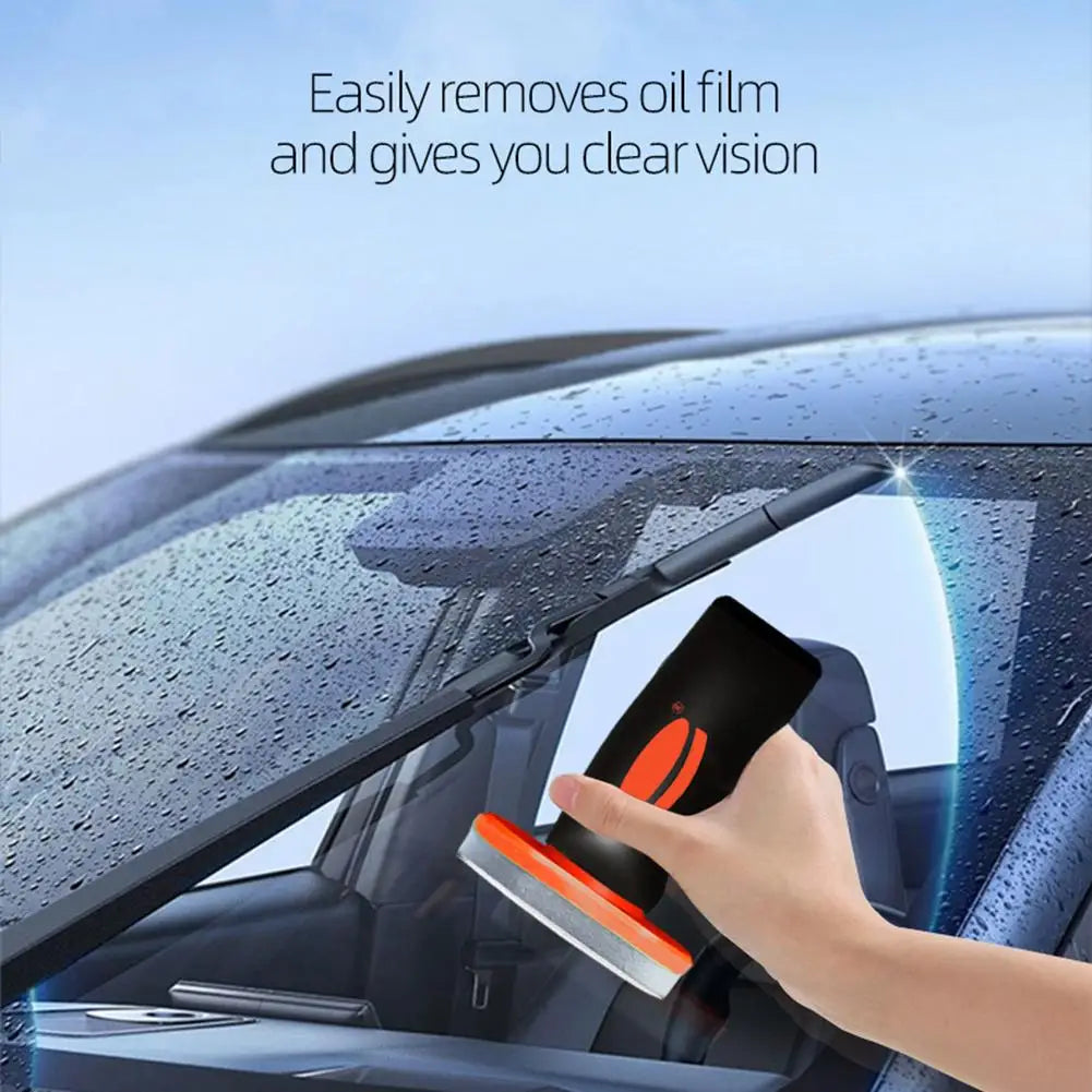 Car Glass Oil Film Remover & Windshield Cleaning Brush