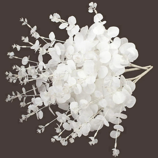 Artificial White Eucalyptus Stems – Wedding, Vase & DIY Decor Artificial Plant Stems Peaceful Pleasures Health and Wellness