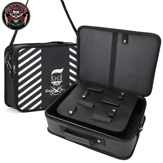 Barber Large Capacity Waterproof Storage Box Salon Beauty Hair Cutting Tools Case Salon Multifunctional Portable Suitcase Tools Peaceful Pleasures Health and Wellness