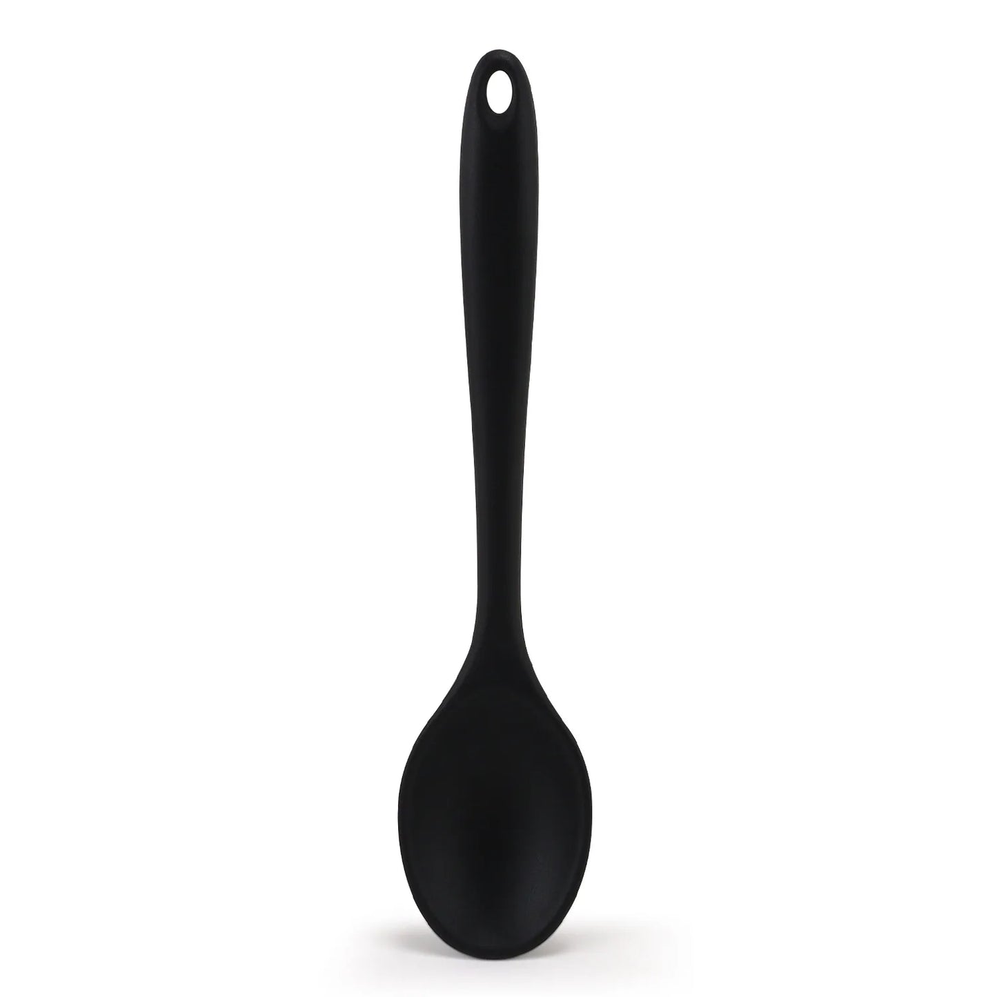 2026 New Silicone Spoon Mixing Soup Spoons Kitchen Mixing Ladle Cooking Utensils Kitchenware Tool for Stirring and Serving Peaceful Pleasures Health and Wellness Black