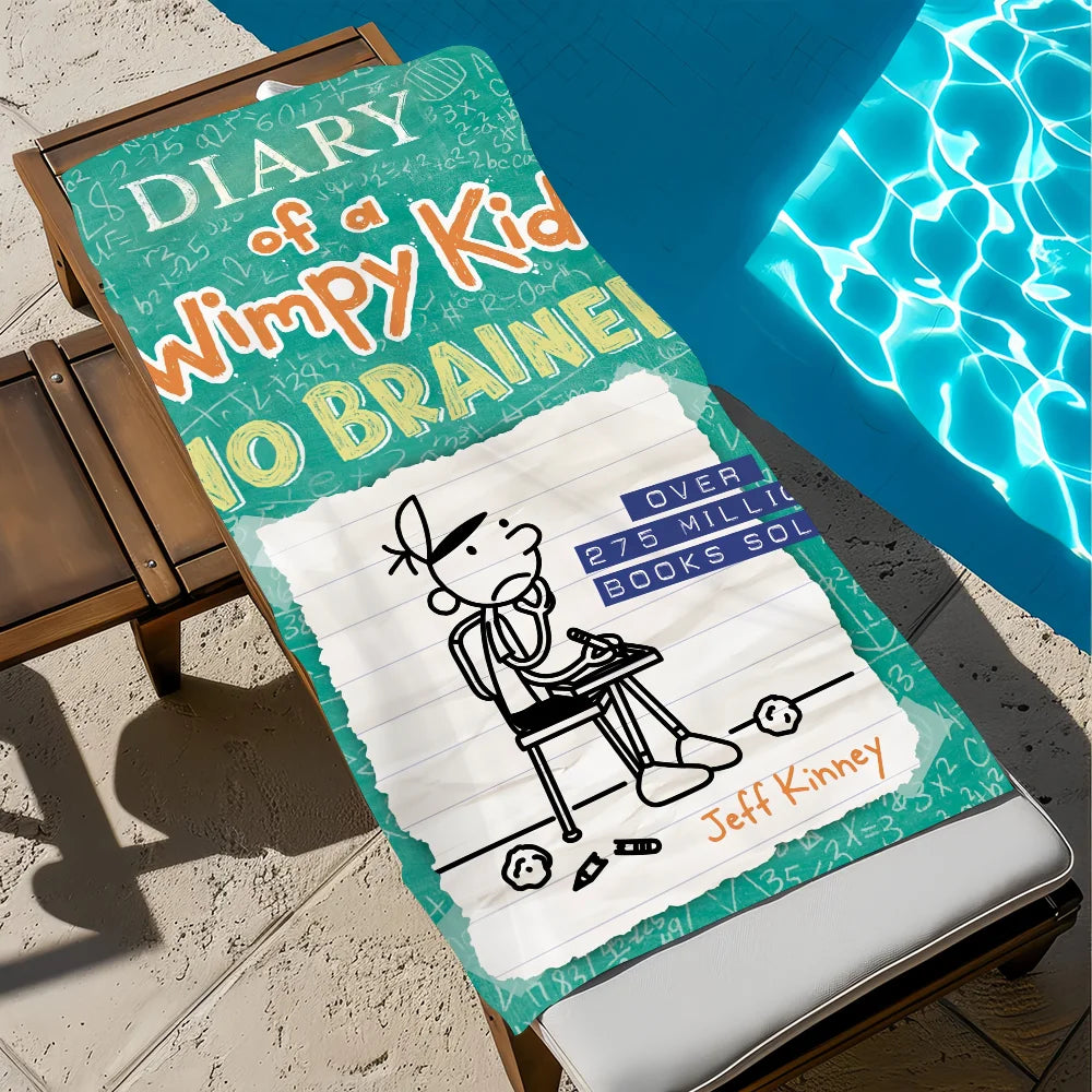 Anime Wimpy Kid Quick-Dry Beach Towel | Soft Pool & Travel Towel
