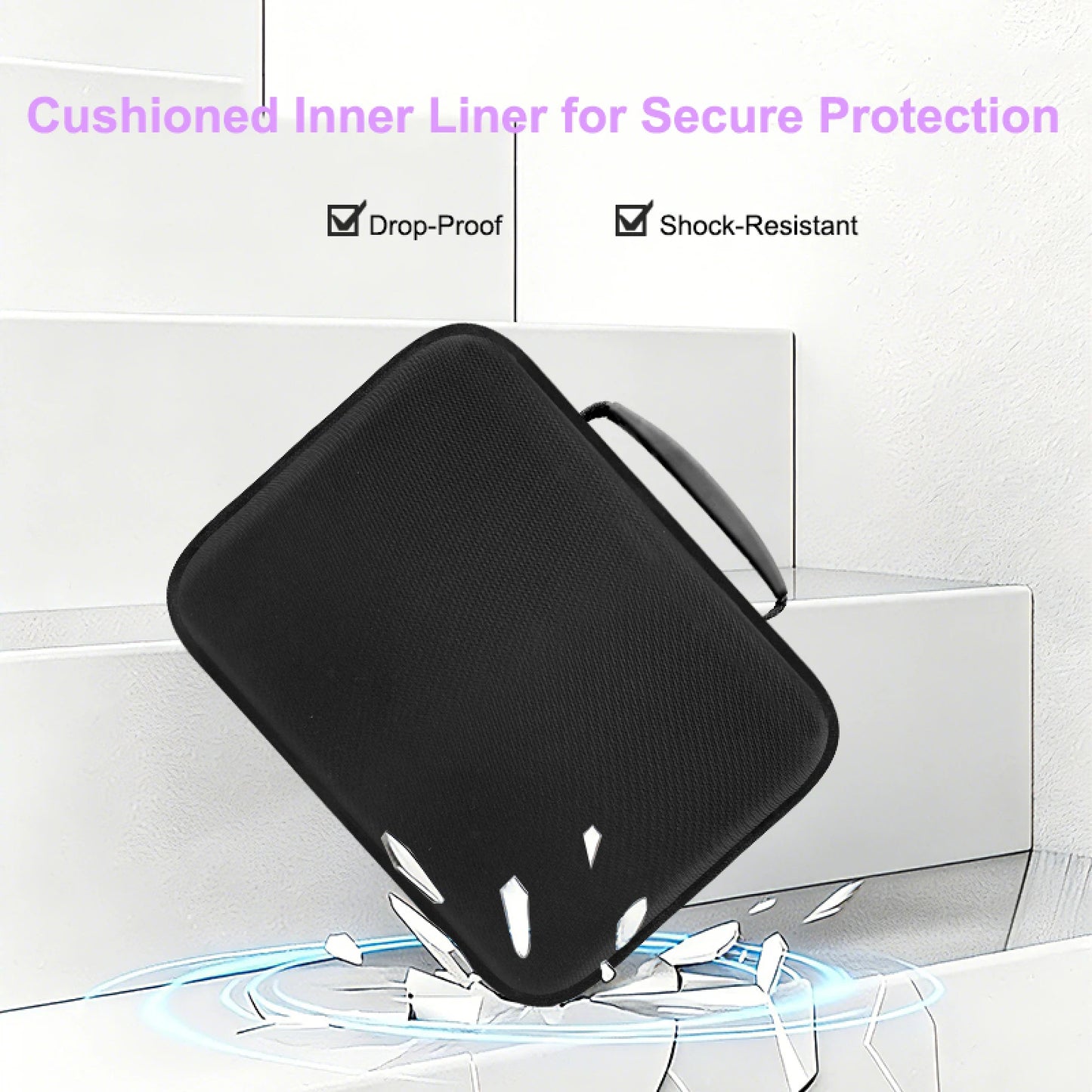 For DJI Avata 360 Carrying Case EVA Hard Shell Shockproof Portable Shoulder Strap Custom Fit For Drone and Accessories Black Peaceful Pleasures Health and Wellness