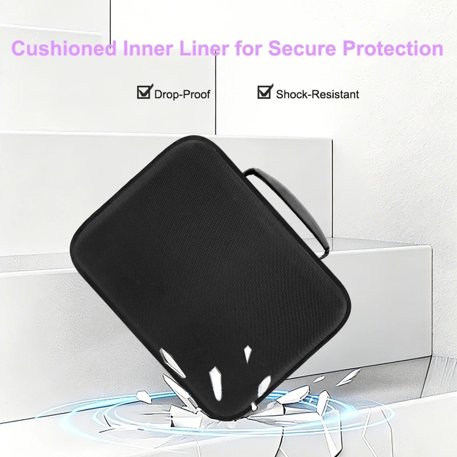 For DJI Avata 360 Carrying Case EVA Hard Shell Shockproof Portable Shoulder Strap Custom Fit For Drone and Accessories Black Peaceful Pleasures Health and Wellness