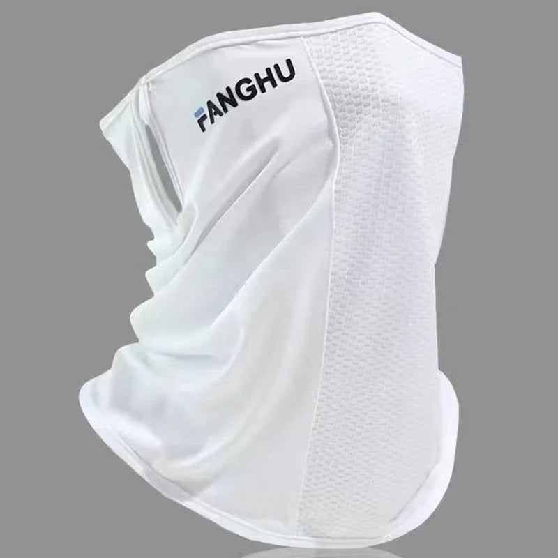 Sun Protection Breathable Mask for Outdoor Sports Peaceful Pleasures Health and Wellness WHITE