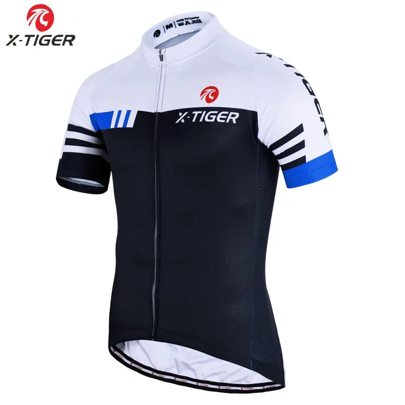 X-TIGER Men's Pro Short Sleeve Cycling Jersey | Summer MTB