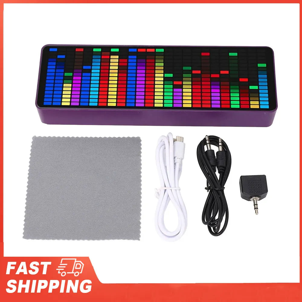 Music Rhythm Analyzer Spectrum Pickup 7 Levels Brightness Setting 5V