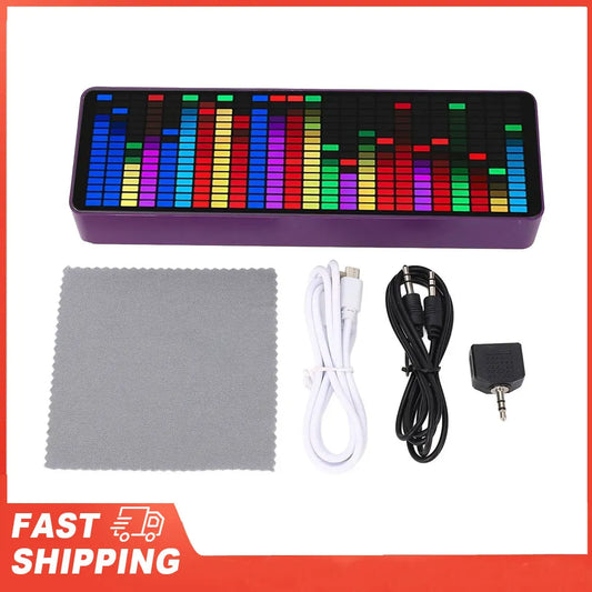 Music Rhythm Analyzer Spectrum Pickup 7 Levels Brightness Setting 5V Peaceful Pleasures Health and Wellness