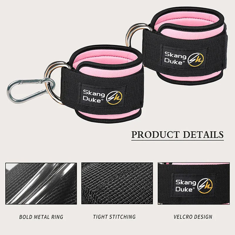 Leg power trainer buckle fitness foot ring ankle strap elastic resistance band pull rope accessory Peaceful Pleasures Health and Wellness
