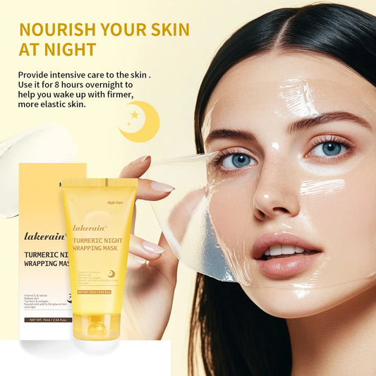 Turmeric Collagen Overnight Peel-Off Mask | Deep Hydration 75ml Overnight Peel-Off Mask Peaceful Pleasures Health and Wellness