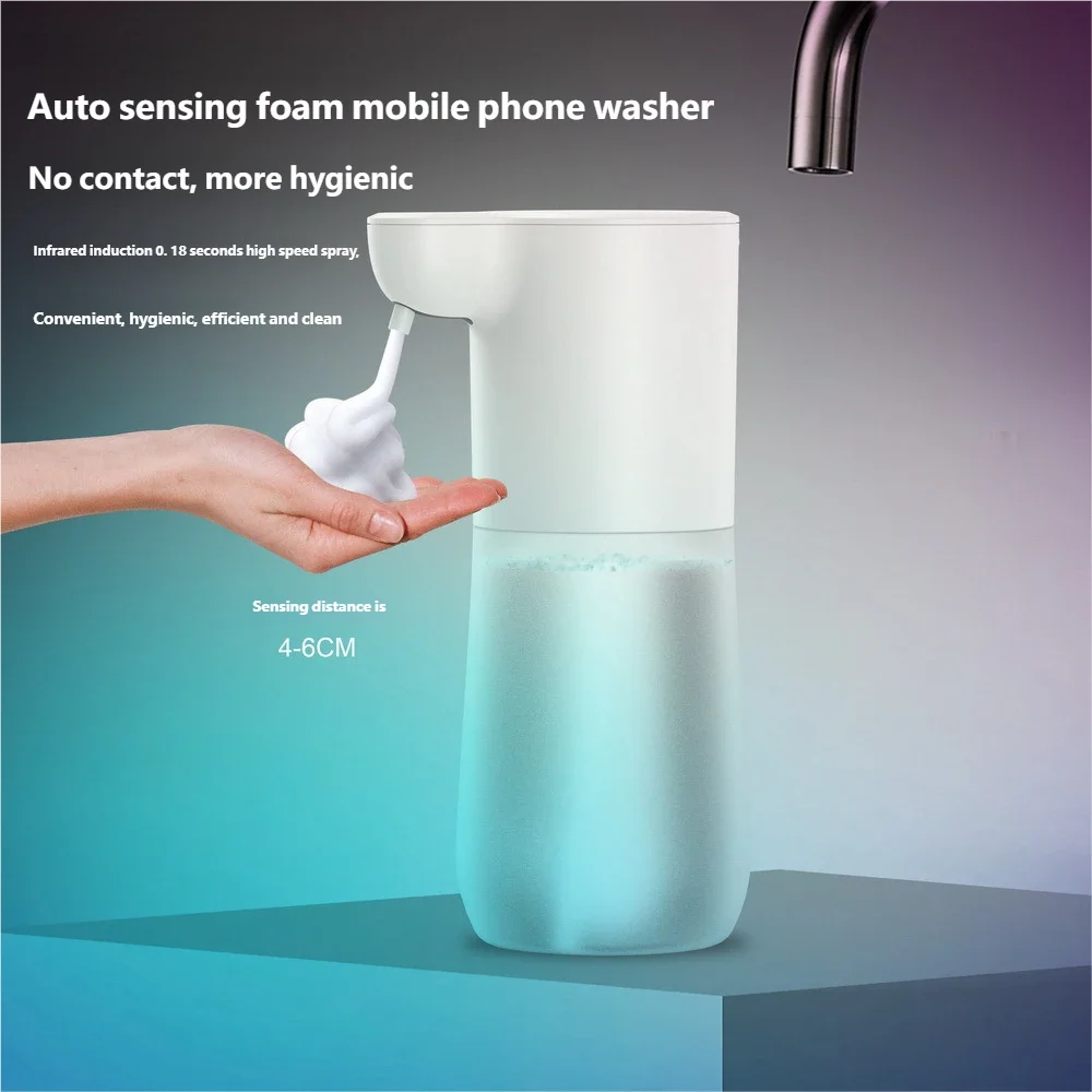 HOMEFISH Smart Sensor Automatic Soap Dispenser 350ml USB Charging Contactless Soap Foam Dispenser Hand Sanitizer Machine Peaceful Pleasures Health and Wellness