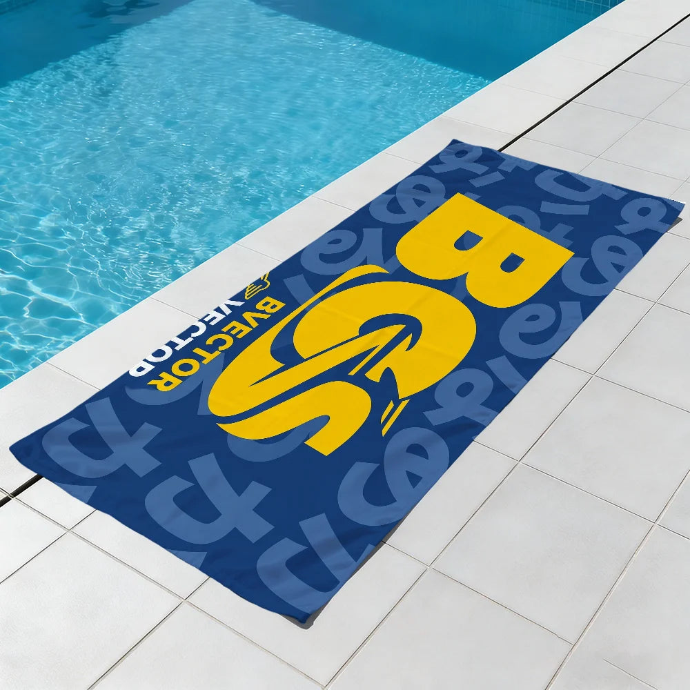 Car Logo Quick-Dry Beach Towel | Gym, Travel & Pool Quick-Dry Beach Towel Peaceful Pleasures Health and Wellness