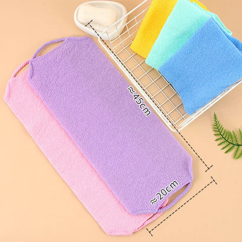 Japanese Nylon Exfoliating Bath Towel & Body Back Scrubber