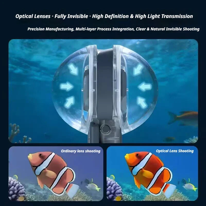 Seafrogs 50m Waterproof Housing for Insta360 X5 Dive Case
