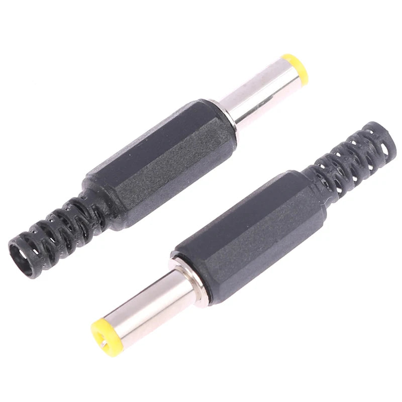 New 10PCS High Quality DC Power Male Plug 5.5*2.1*14MM Adapter Connector Plug Welded DC Head Peaceful Pleasures Health and Wellness