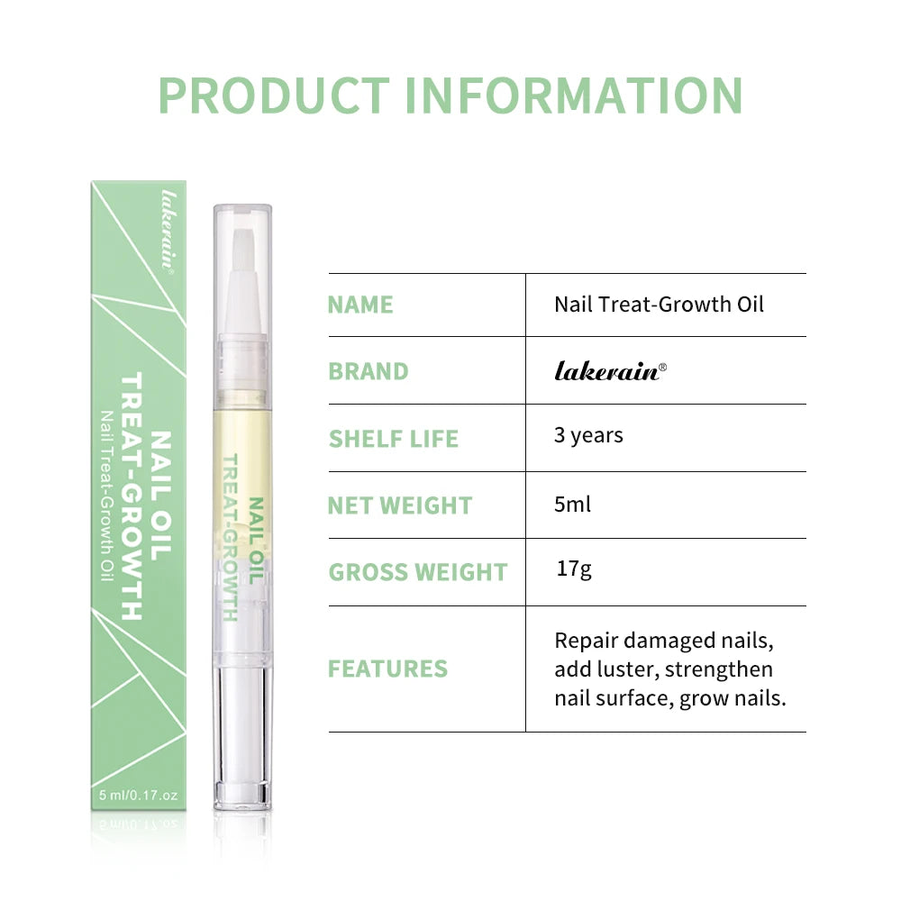 Nail Treat-Growth Oil Nail Nutrition Oil Pen Nail Treatment Cuticle Revitalizer Oil Prevent Nail Polish Agnail Nourish Skin Peaceful Pleasures Health and Wellness