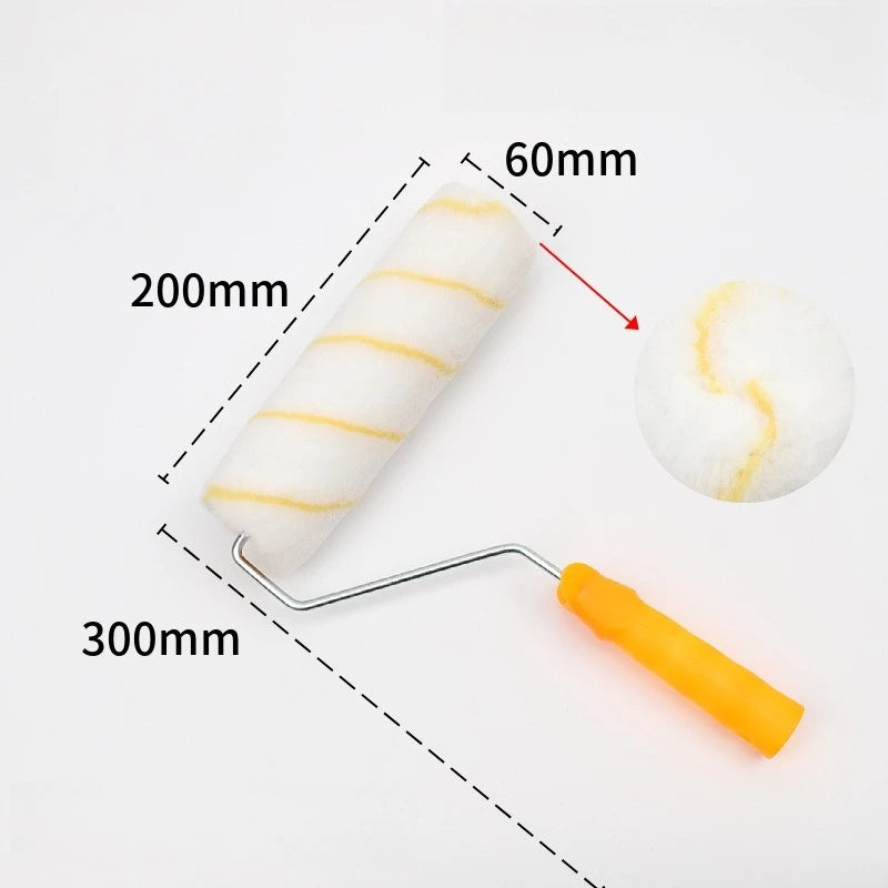 Roller Paint Brush Yellow Stripe Medium Nap Paint Roller Brush Latex Paint Special Roller Home Decoration Tool Peaceful Pleasures Health and Wellness