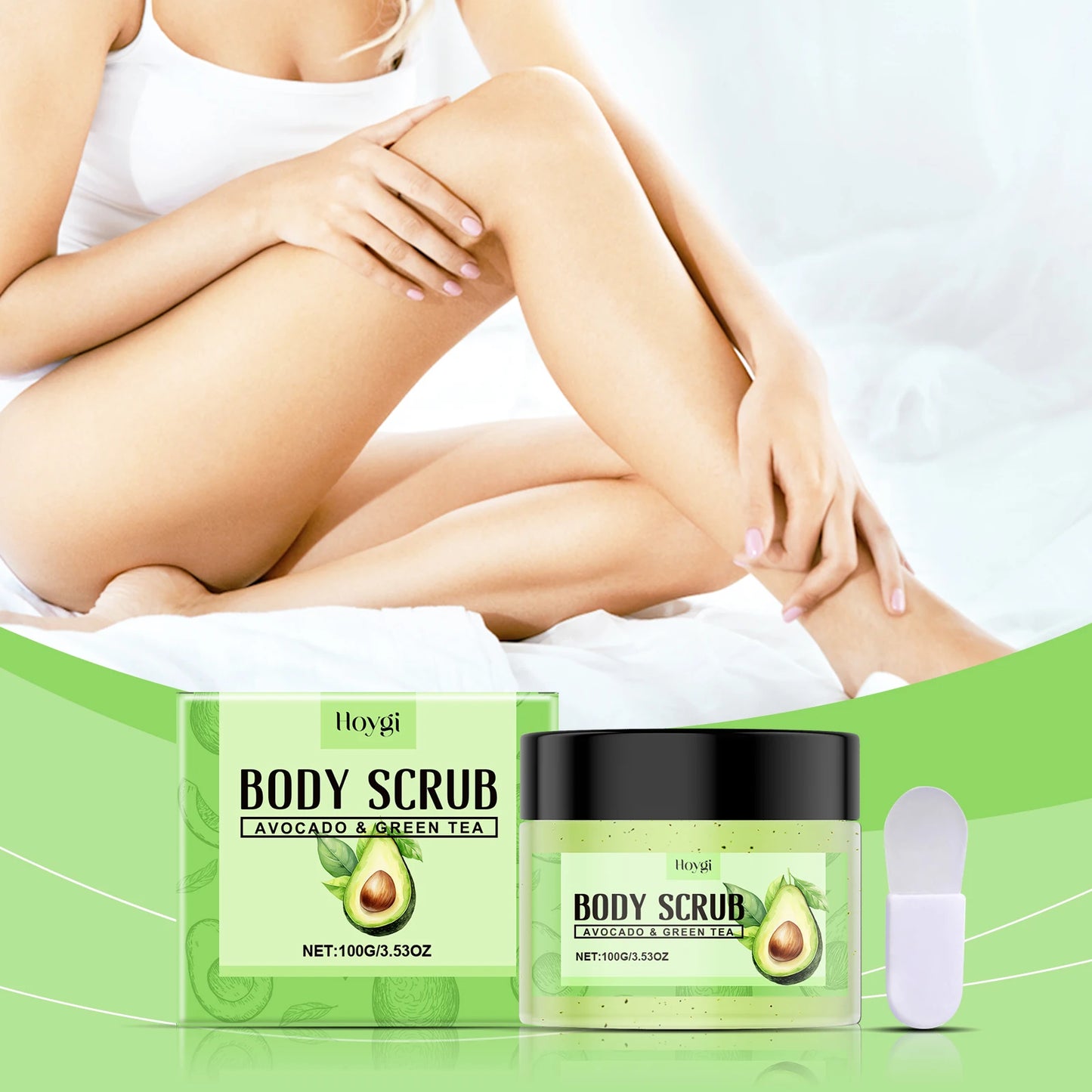 Hoygi Matcha Body Scrub – Exfoliating Pore Cleansing 100g
