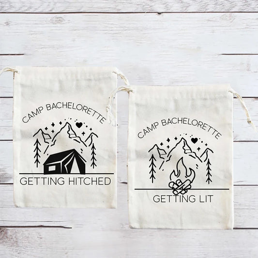 5-Pack Bachelorette Hangover Kit Bags – Getting Hitched Lit Bachelorette Party Bags Peaceful Pleasures Health and Wellness
