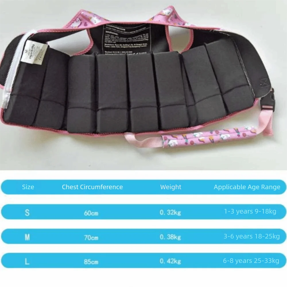 Kids Buoyancy Swim Vest – Adjustable Anti-Rollover Float Jacket