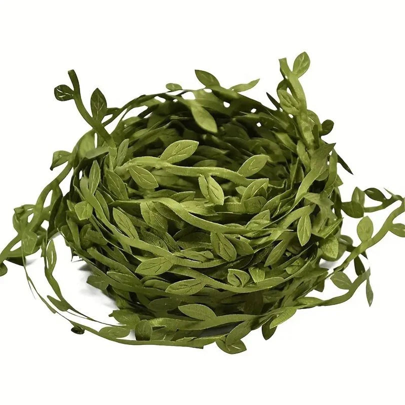 100m Artificial Vine Rope Small Leaf – Wedding & Garden Decor