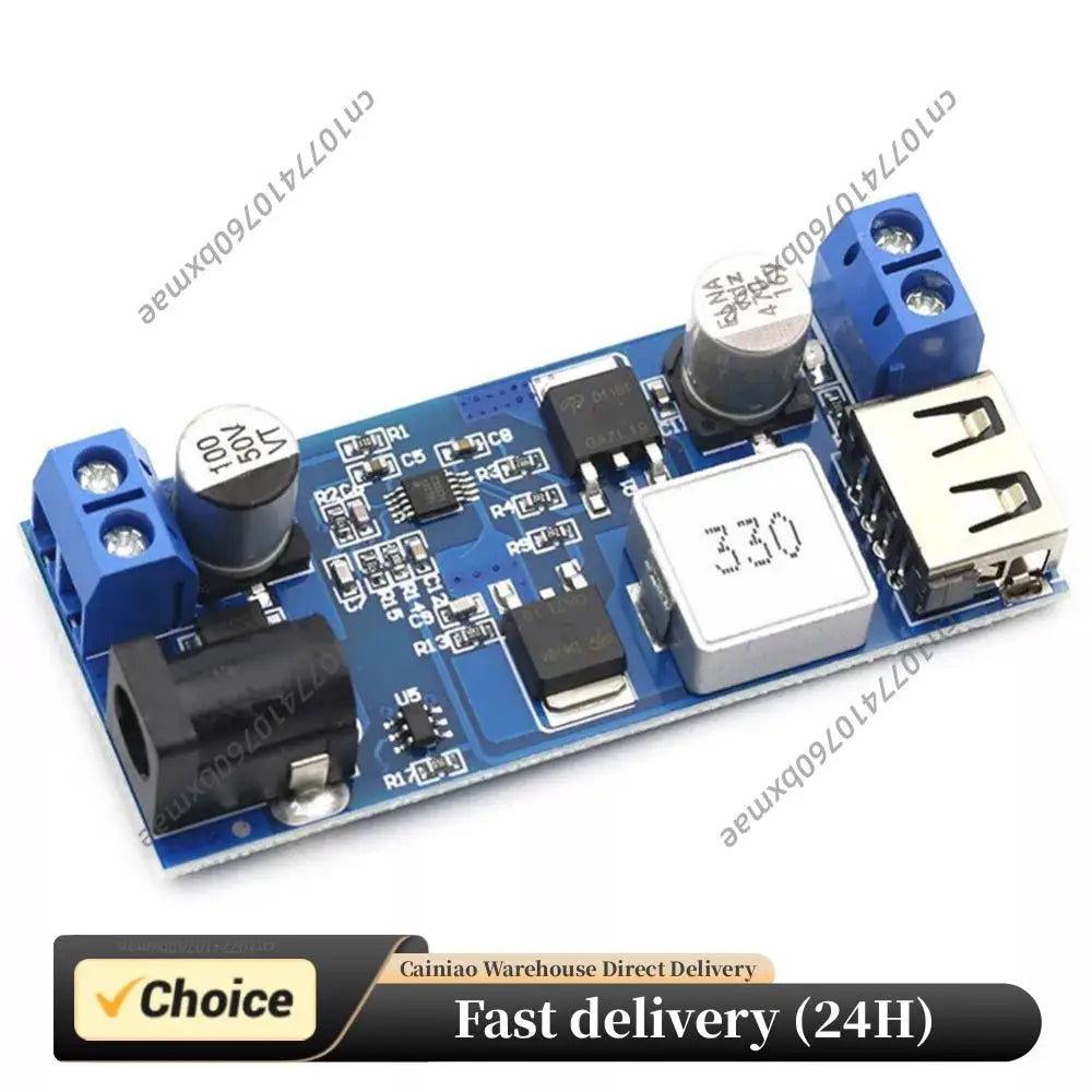 DC-DC 24V/12V To 5V 5A Step Down Power Supply Buck Converter Adjustable Buck Step Down Converter Module USB Power Buck Module Peaceful Pleasures Health and Wellness Default Title