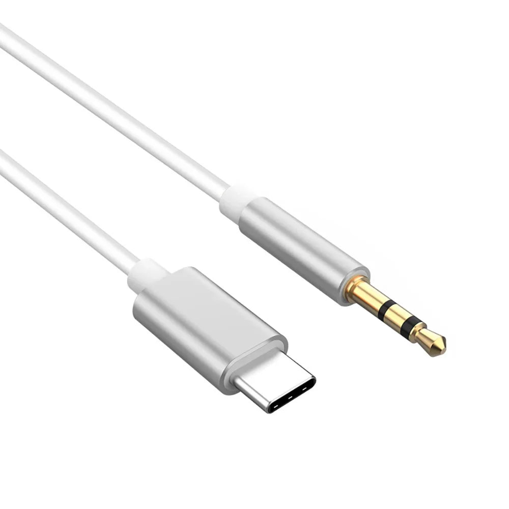 USB-C to 3.5mm AUX DAC Audio Cable Adapter | Car & Headphones
