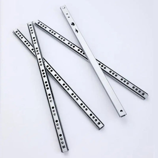 New 2Set Smooth Glide Bearing Drawer Slides 17mm Wide Two Way Slide Drawer Glides 8"-17" Hardware Accessories Drawer Rail Peaceful Pleasures Health and Wellness