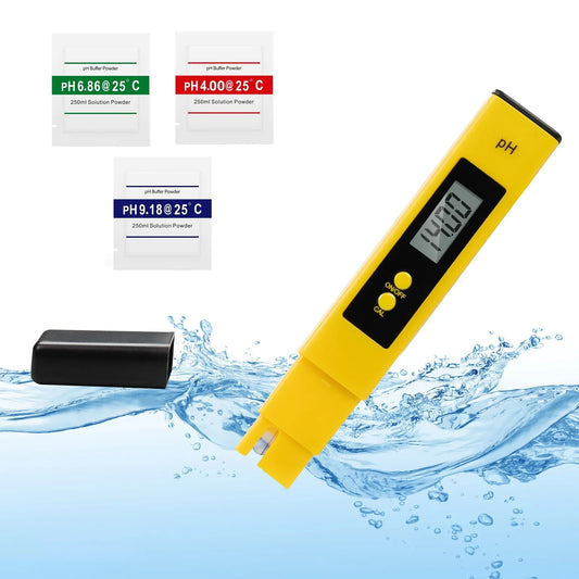 2026 Digital PH Meter 0.01 High Accuracy, 0-14 pH Range Water Quality Tester for Drinking Water, Aquarium, Pool, Hydroponics Peaceful Pleasures Health and Wellness Yellow 0.01