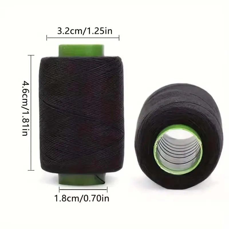 Black & White Sewing Thread Set with Assorted Hand Needles