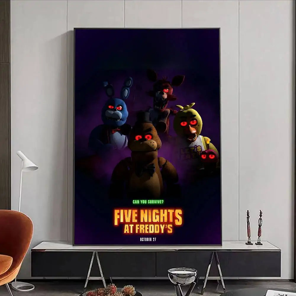 FNAF Five Nights at Freddy's Ultimate Group Poster | Waterproof Wall Art Poster Peaceful Pleasures Health and Wellness