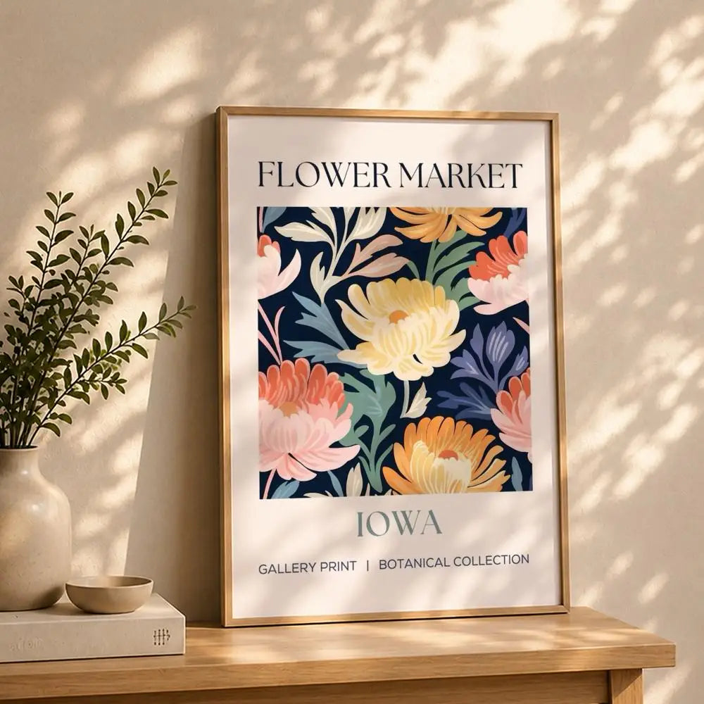 Pattern F-FlowerS Poster HD Self Adhesive Waterproof Wall Art Ideal for Home Office Dorm Bedroom Great Gift Peaceful Pleasures Health and Wellness