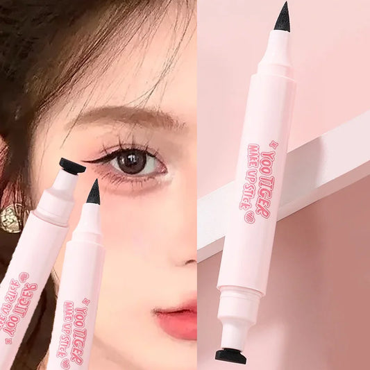 2-in-1 Waterproof Eyeliner & Aegyo-sal Stamp Pen | Natural Eye Eyeliner Stamp Pen Peaceful Pleasures Health and Wellness
