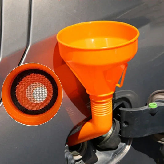 Refueling Funnel with Filter Motorcycle Refuel Gasoline Engine Oil Funnel Moto Car Long Mouth Funnels Car Repair Filling Tools Peaceful Pleasures Health and Wellness Default Title